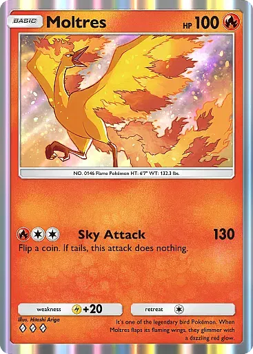 Moltres raro - Punto Genetico Apice (A1) #46