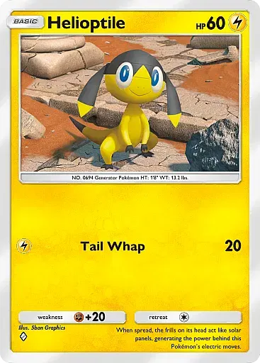 Helioptile Common - Genetic Apex (A1) #110