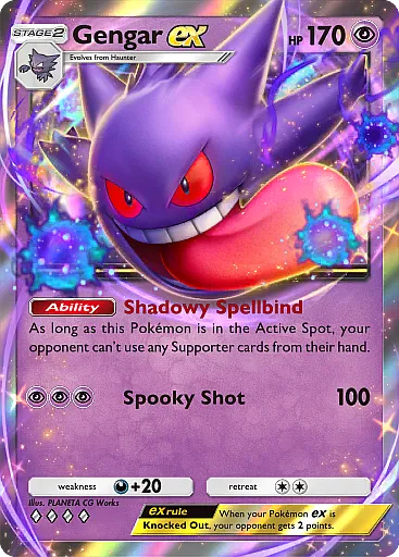 Gengar ex Double Rare - Genetic Apex (A1) #123