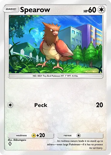 Spearow Comune - Punto Genetico Apex (A1) #191
