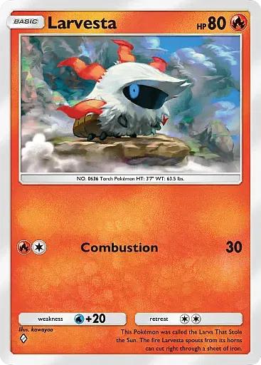 Larvesta Common - Mythical Island (A1a) #13