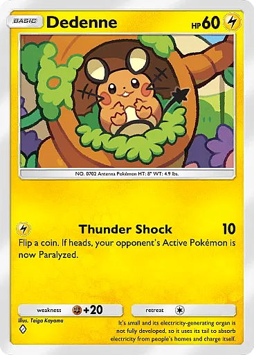 Dedenne Common - Mythical Island (A1a) #30