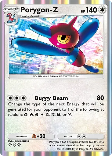 Porygon-Z Raro - Sfida Spazio-Tempo (A2) #129
