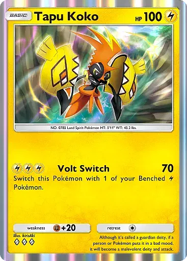 Tapu Koko Rare - Celestial Guardians (A3) #68