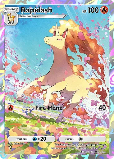 Rapidash Arte Raro - Punto Genetico Apex (A1) #231