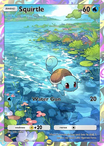 Squirtle Arte Raro - Punto Genetico Apex (A1) #232