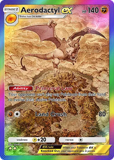 Aerodactyl Esclusivo Artistica Raro - Isola Mitica (A1a) #84