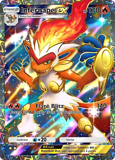 Infernape ex Super Rara - Scontro Spaziotemporale (A2) #181