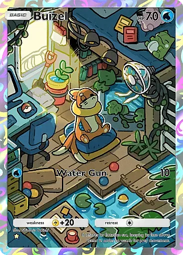 Buizel Arte Rara - Festa Luminosa (A2b) #74