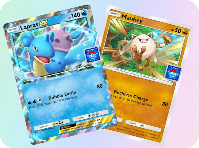 Lapras ex e Mankey promozionale nel metagame Genetic Apex