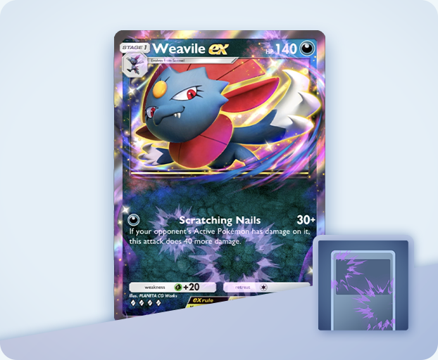 Eruzioni Weavile ex: Flair di Battaglia Viola