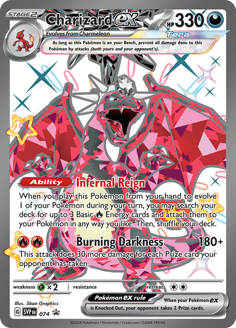 Charizard ex Shiny Tera Rosso e Violetto Promozioni