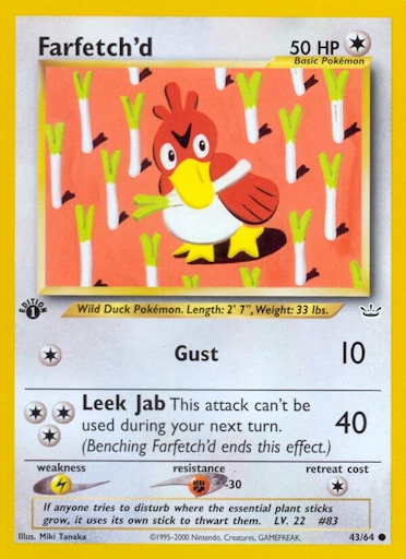 Farfetch'd Rivelazione neo