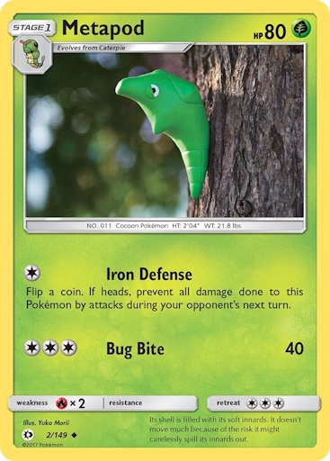 Metapod Sole e Luna (TCG, 2016)
