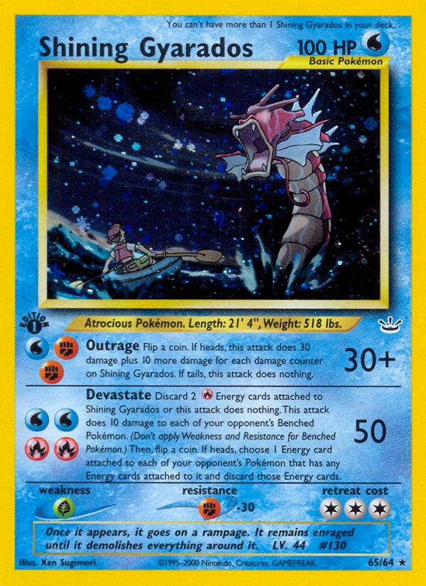 Gyarados Splendente Neo Rivelazione