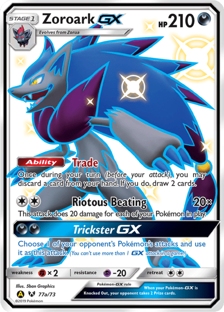 Zoroark GX Shiny Guardiani in Ascesa